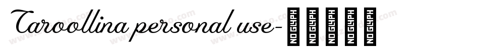 Caroollina personal use字体转换